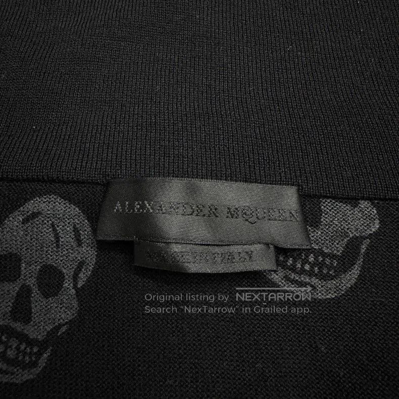 Alexander McQueen Alexander McQueen Asymmetric Skull Knit Cardigan. Size US M / EU 48-50 / 2 - 3 Thumbnail