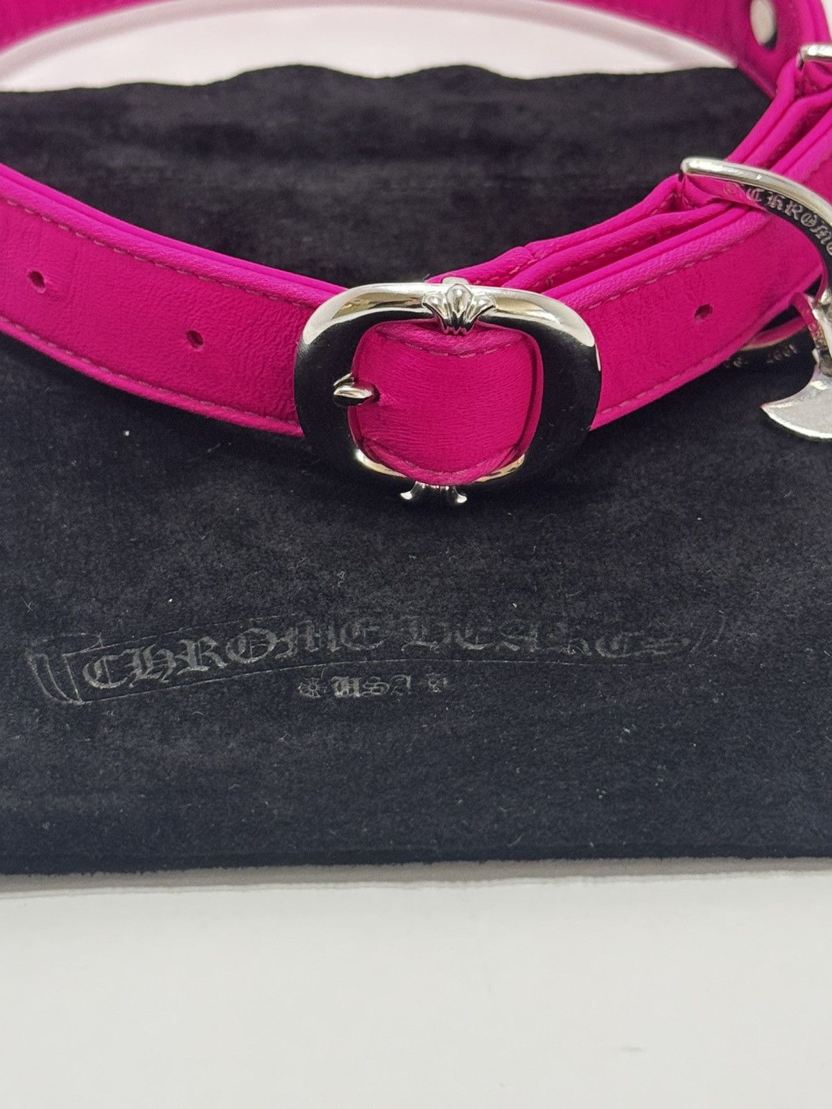 Chrome Hearts Gunslinger Leather Dog Collar