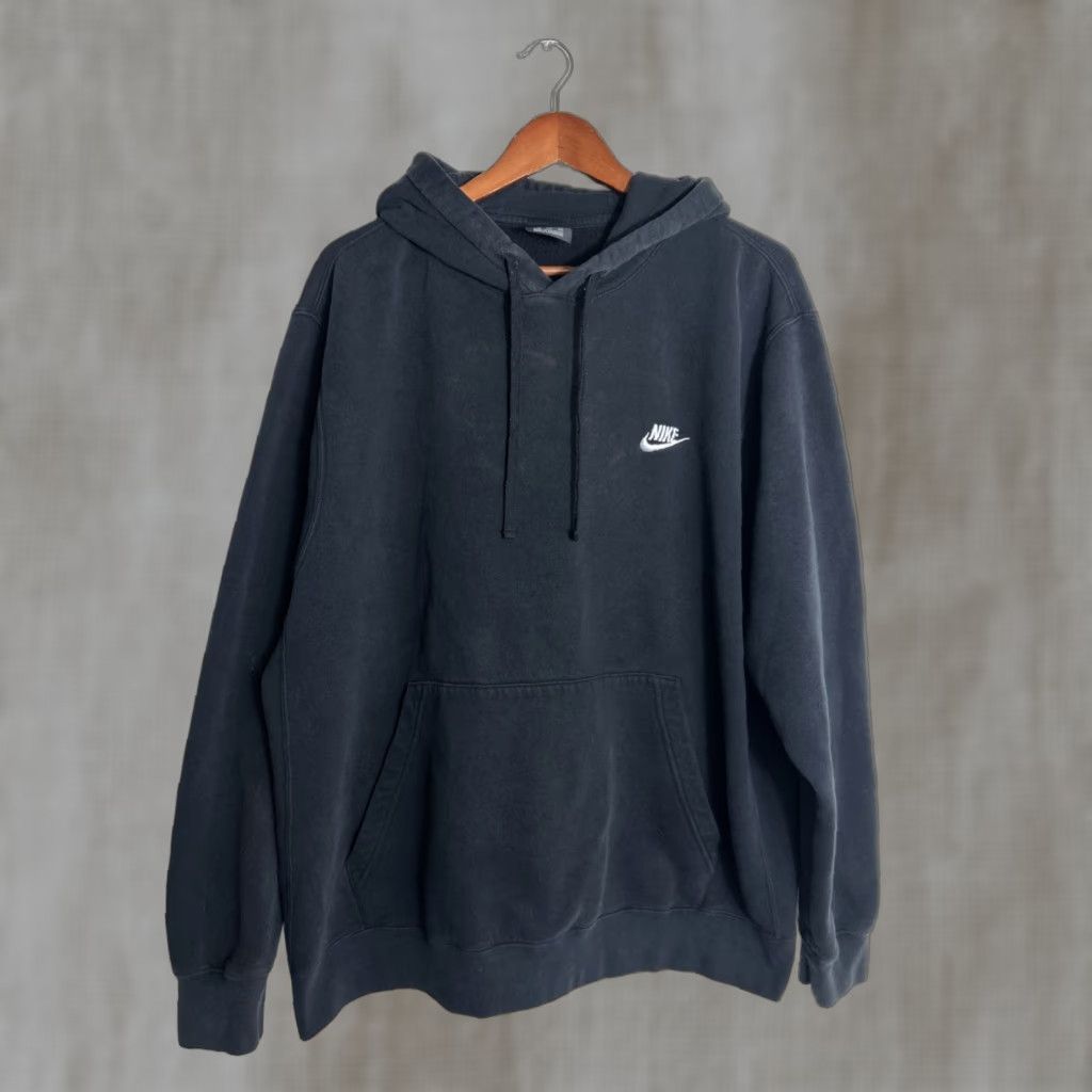 Nike Sportswear Club Fleece Pullover Hoodie Mens XXL Black Staining