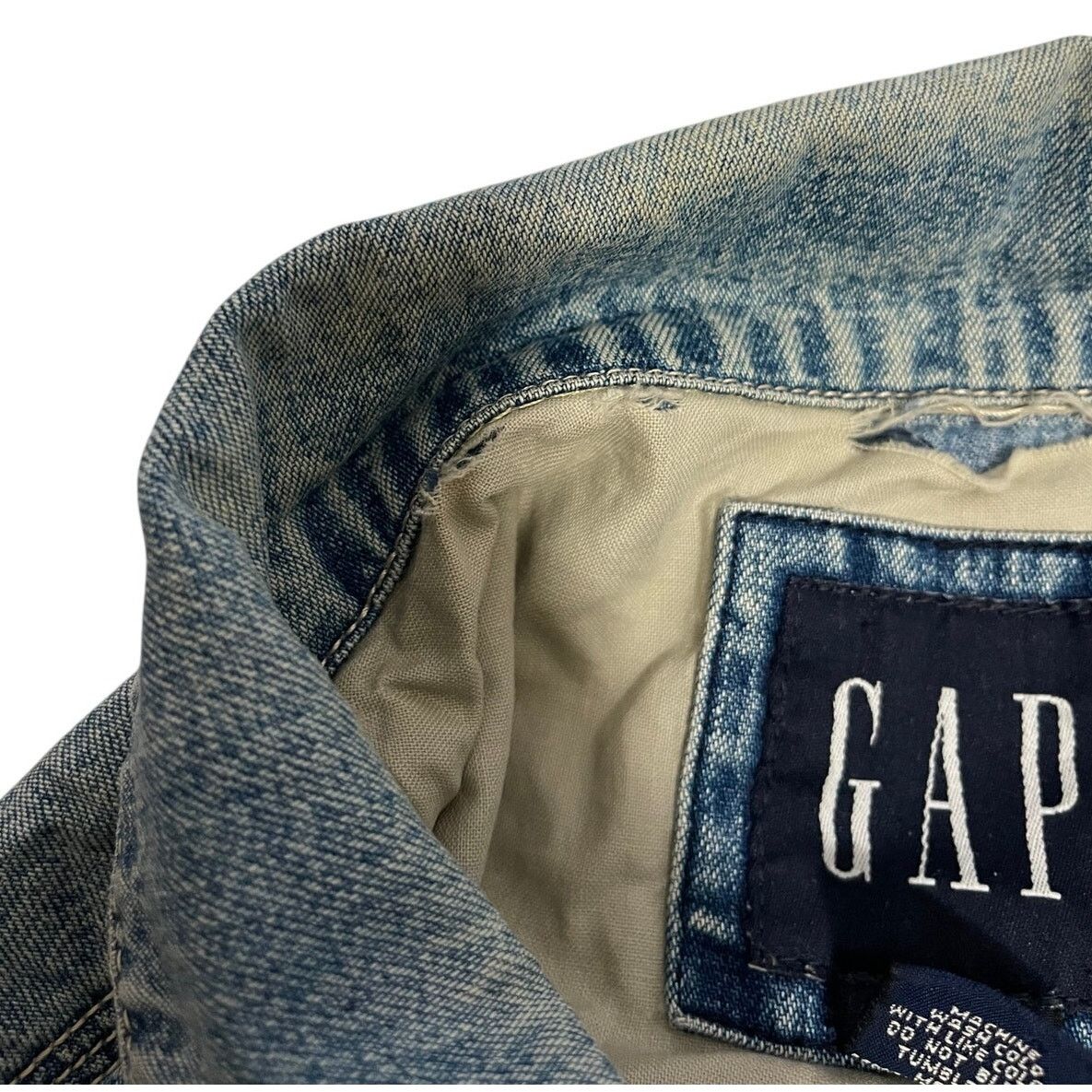 Gap Vintage Gap Denim Jacket / Over Shirt - 100% Cotton Medium Size M / US 6-8 / IT 42-44 - 10 Thumbnail