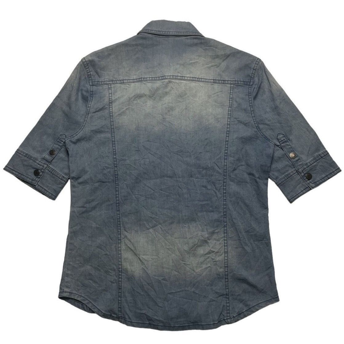 If Six Was Nine 🇯🇵 IN THE ATTIC BONDAGE PUNK SHORT SLEEVE DENIM JACKET Size US L / EU 52-54 / 3 - 2 Thumbnail