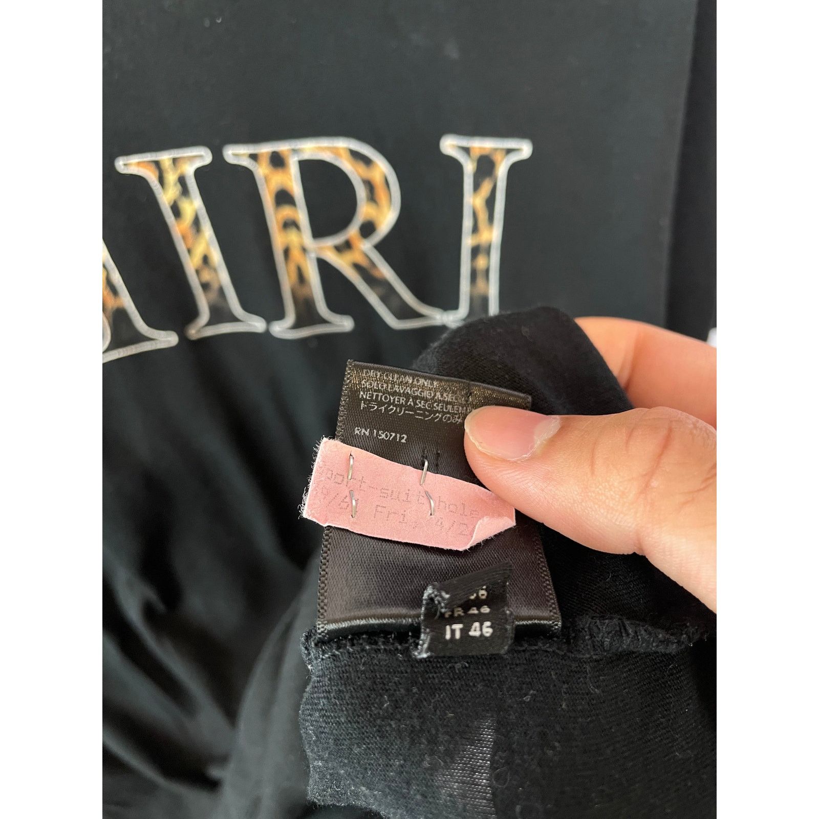 Amiri Amiri Black Cheetah Tee Used Small Size US S / EU 44-46 / 1 - 5 Thumbnail