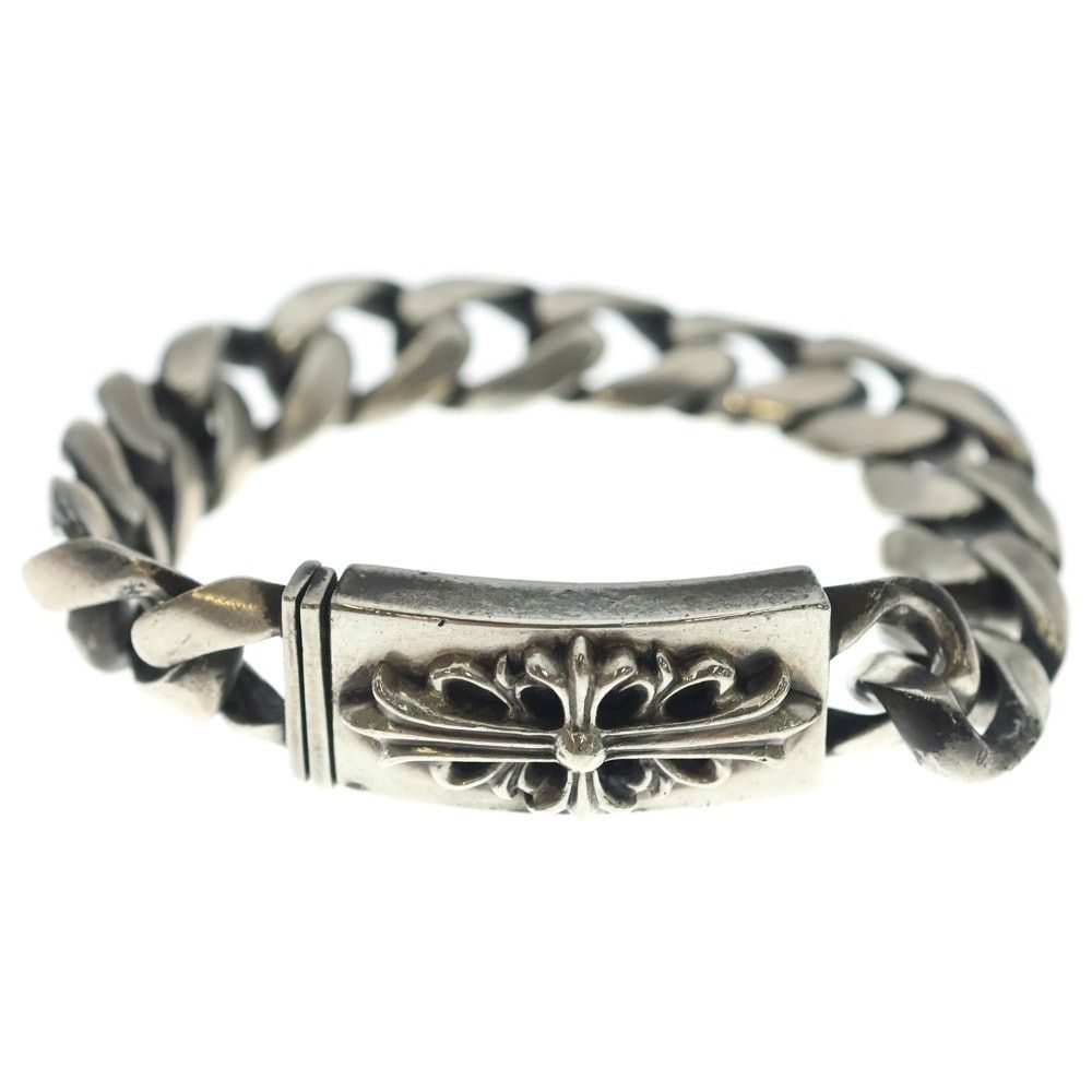 Chrome Hearts Chrome Hearts Floral Cross Diamond ID Bracelet | Grailed