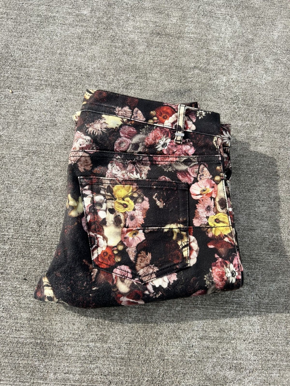 Dior Dior homme 2017 toru kamei skull flower denim. Size US 32 / EU 48 - 3 Thumbnail