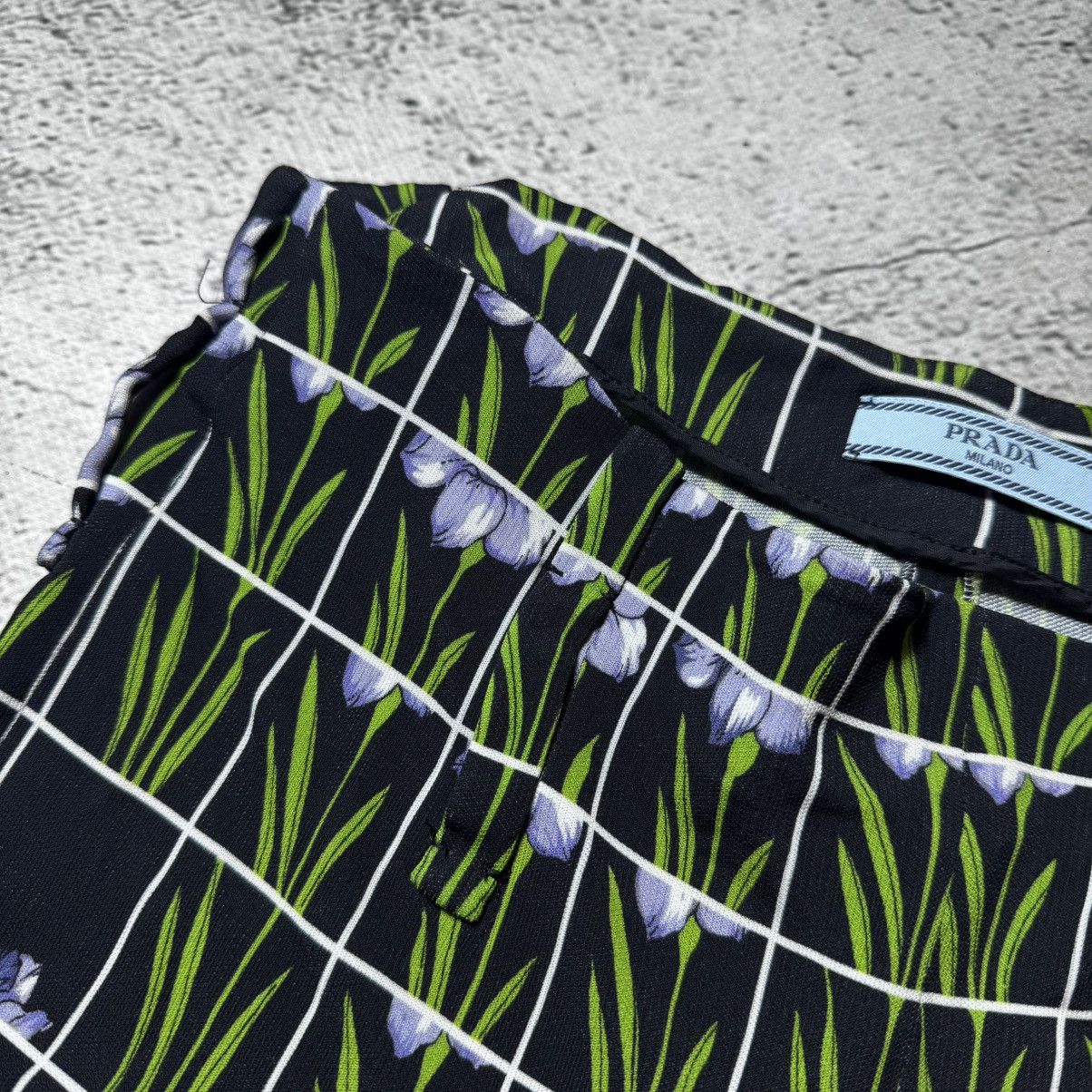 Prada vintage prada Floral Print Jersey Pants flowers print Size 32" / US 10 / IT 46 - 8 Thumbnail