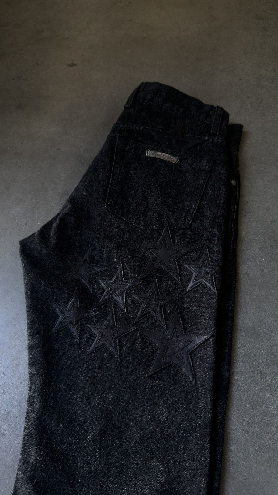 Chrome Hearts RARE! Chrome Hearts Grey & Black Star Patch Jeans Size US 32 / EU 48 - 4 Thumbnail