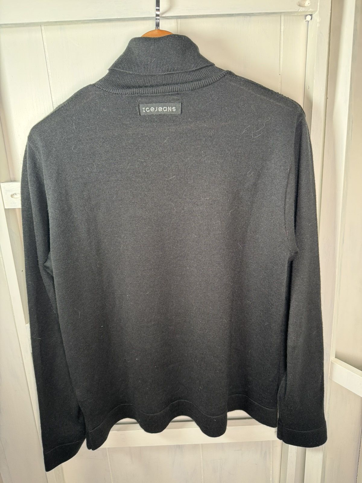 Iceberg Vtg ICE Jeans ICEBERG Italy Men's Turtleneck Zigzag Sweater Size US L / EU 52-54 / 3 - 2 Thumbnail