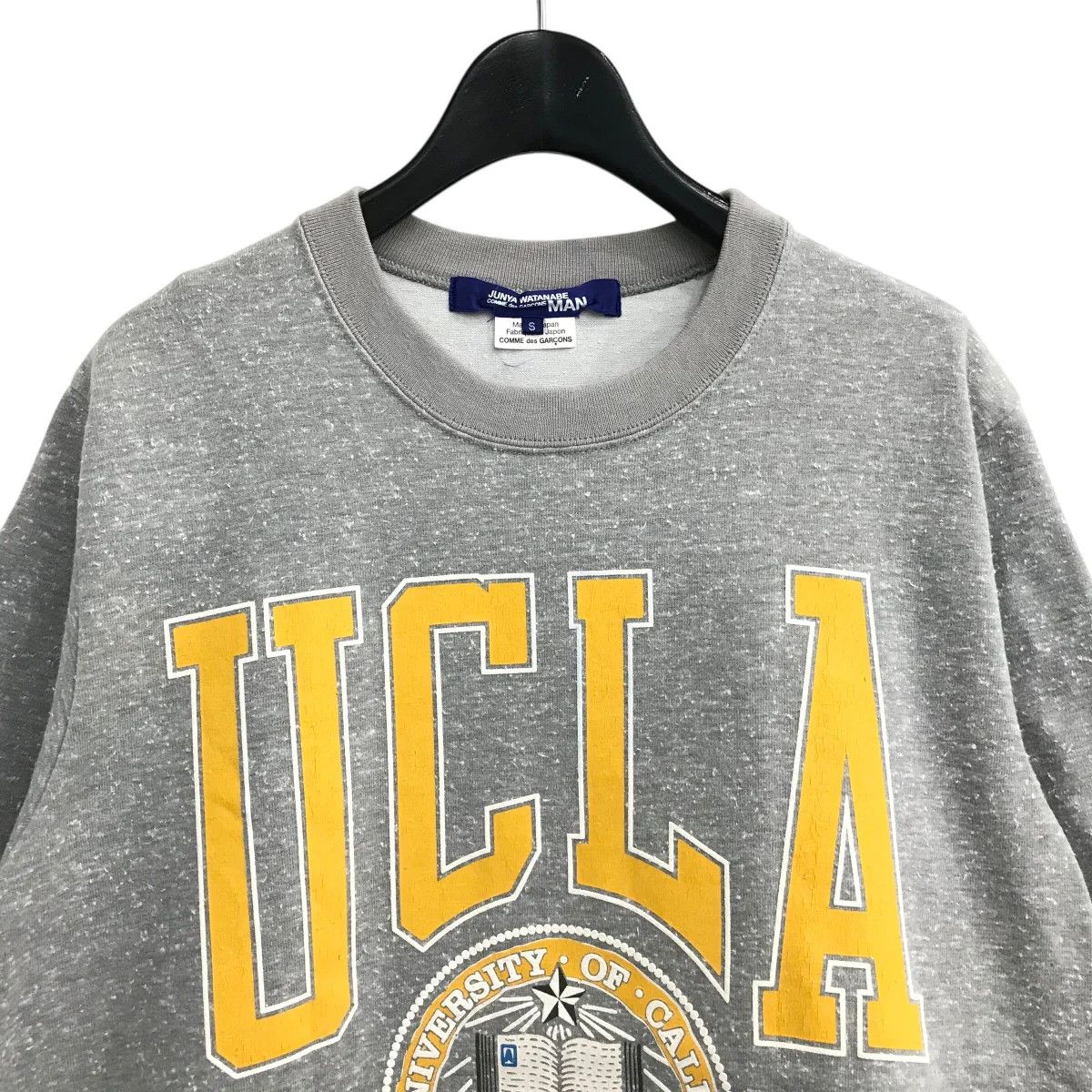 Comme des Garcons × Junya Watanabe Raw Hem UCLA Short Sleeve Sweatshirt Size US S / EU 44-46 / 1 - 4 Thumbnail