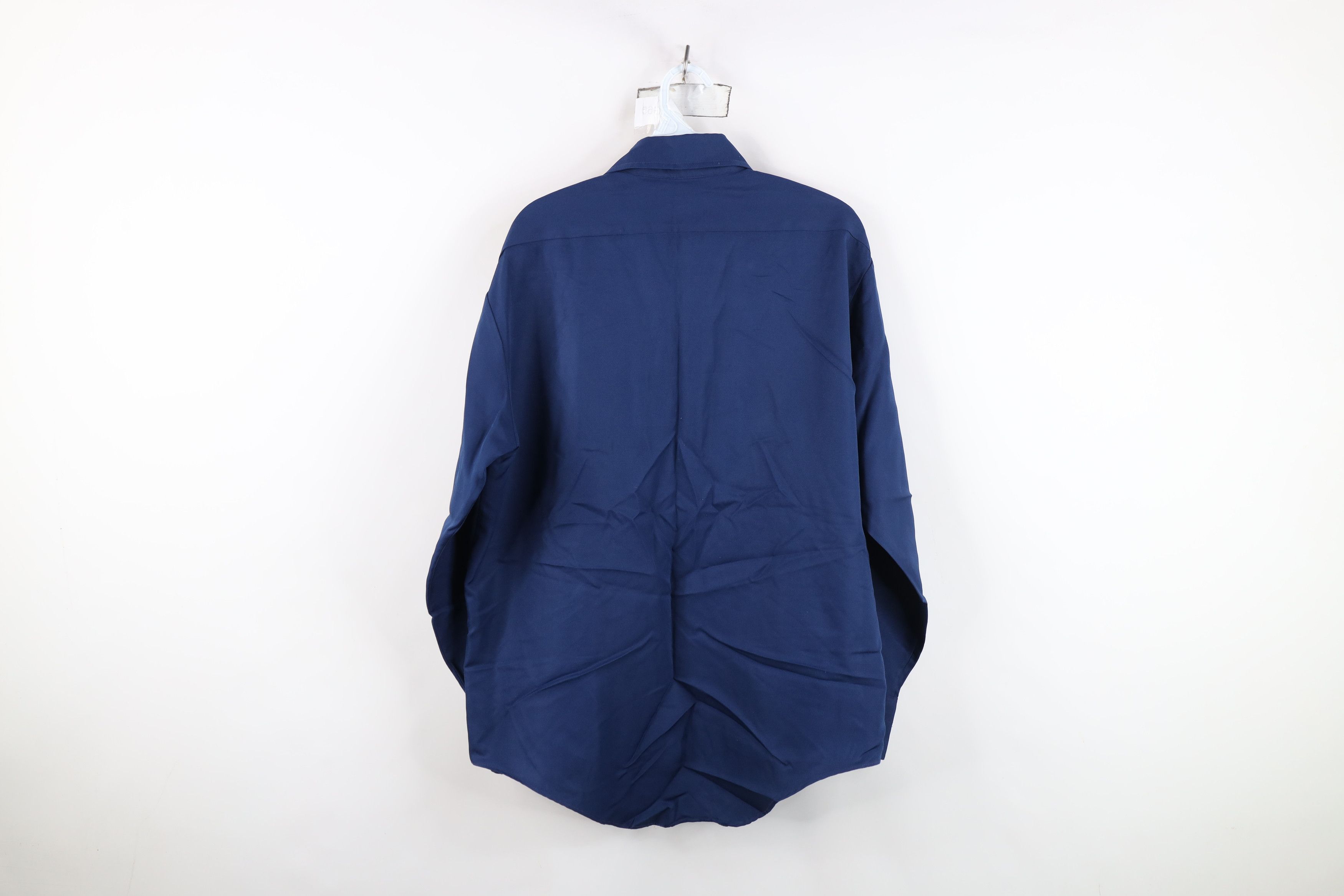 Vintage Vintage 70s Streetwear Knit Collared Button Shirt Blue Size US M / EU 48-50 / 2 - 13 Thumbnail