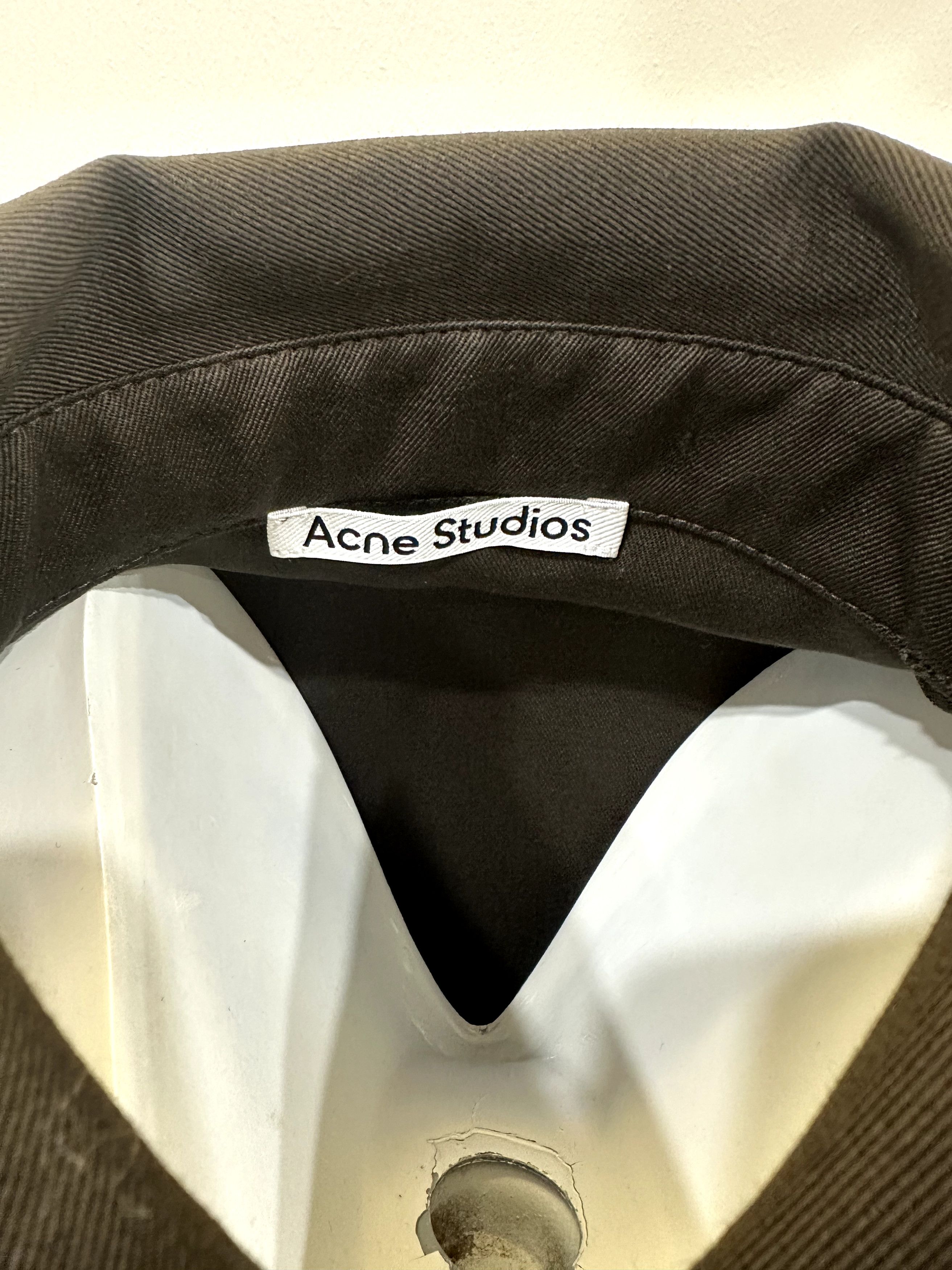 Acne Studios Acne Studios Tie Detail Wool Twill Shirt Size XS / US 0-2 / IT 36-38 - 6 Thumbnail