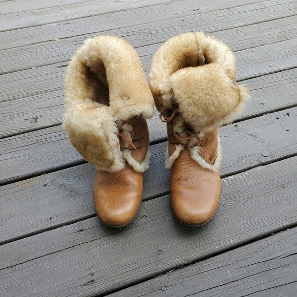 Born Born Nome Camel Honey Tan Suede Leather Shearling Rancher Es Size US 10 / IT 40 - 5 Thumbnail