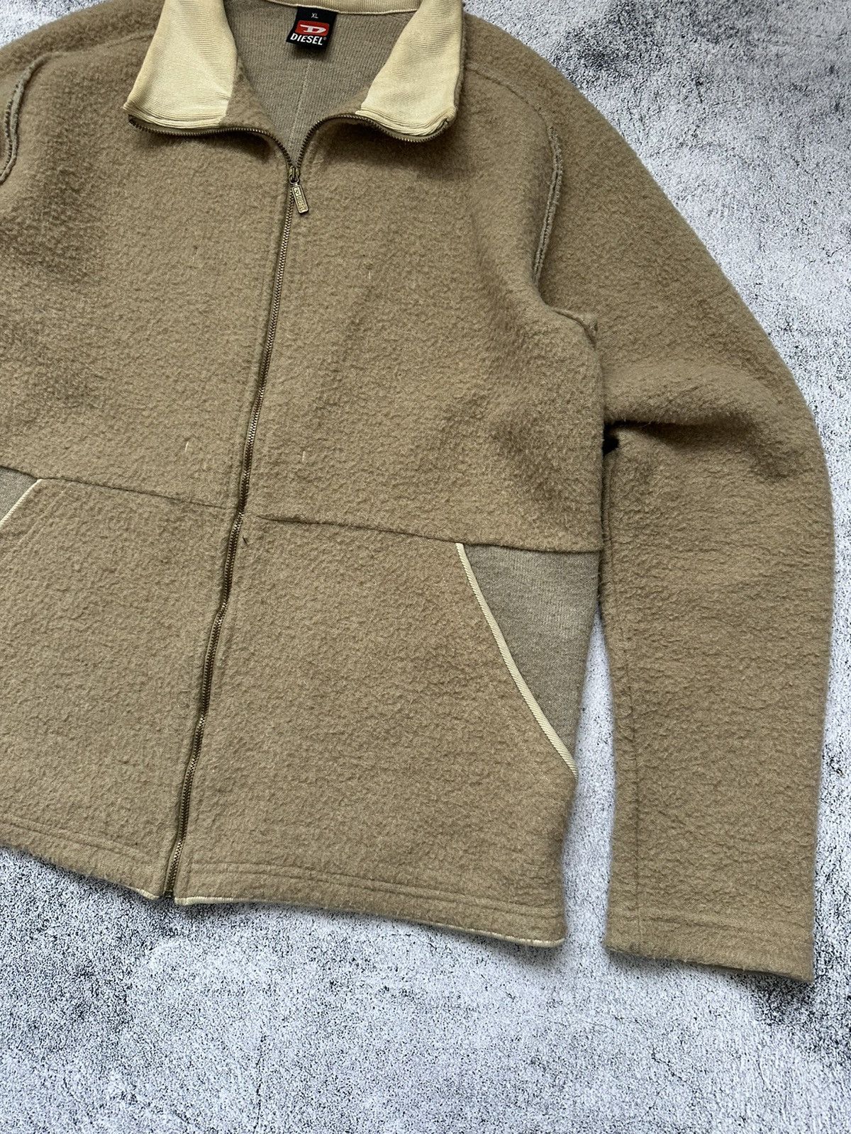 Diesel Vintage Diesel Wool Zip Sweatshirt Y2K Size US XL / EU 56 / 4 - 7 Thumbnail
