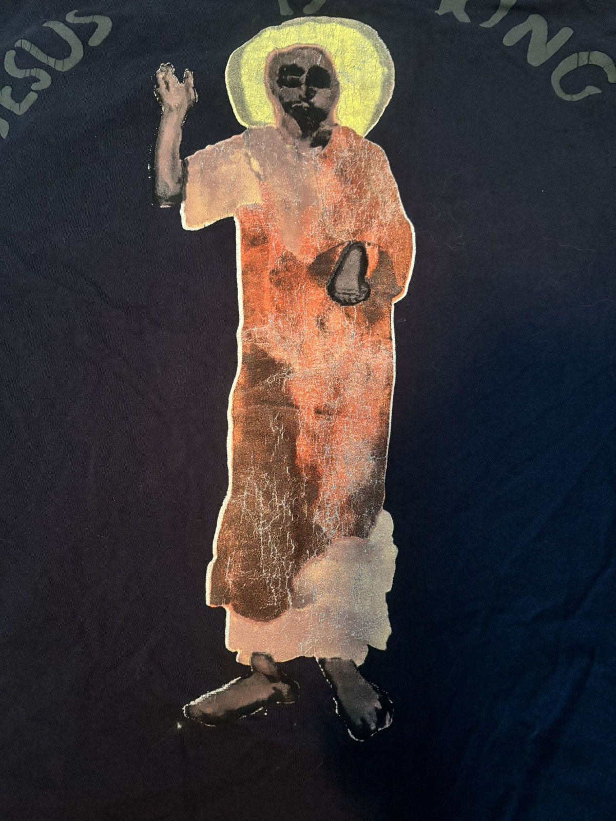 Kanye West Navy Kanye West Jesus is King T shirt Size US M / EU 48-50 / 2 - 2 Thumbnail