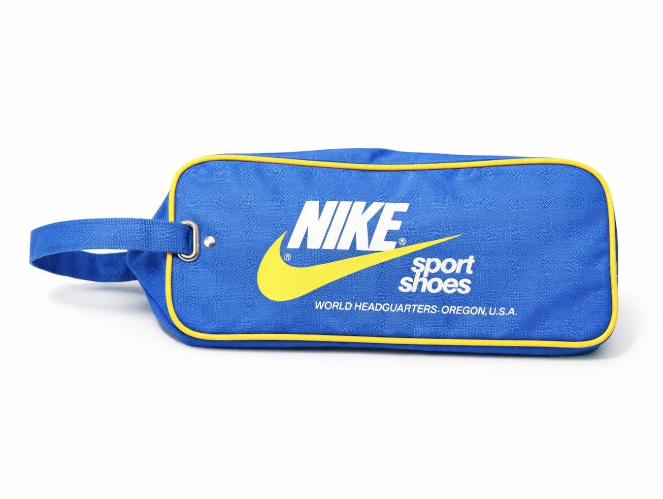 Nike Nike 80s VTG Shoe Bag Blue Yellow Retro Gym Pouch Rare OG Size ONE SIZE - 2 Thumbnail