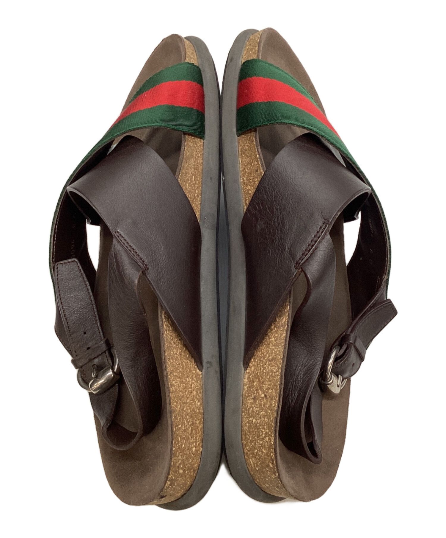 Gucci GUCCI Cross-Strap Sherry Line Sandals Brown 8 Size US 8 / EU 41 - 6 Thumbnail