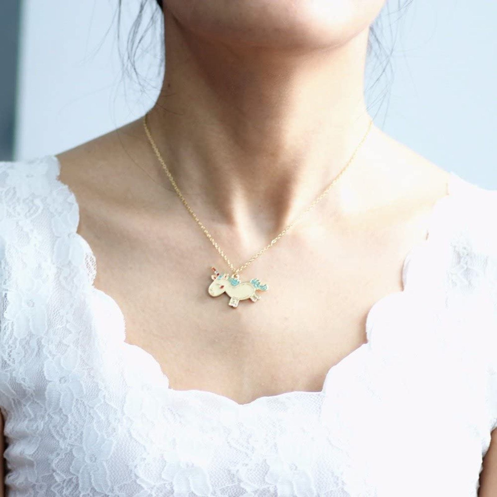 & Other Stories Unicorn Necklace Unicorn Jewelry Size ONE SIZE - 3 Thumbnail