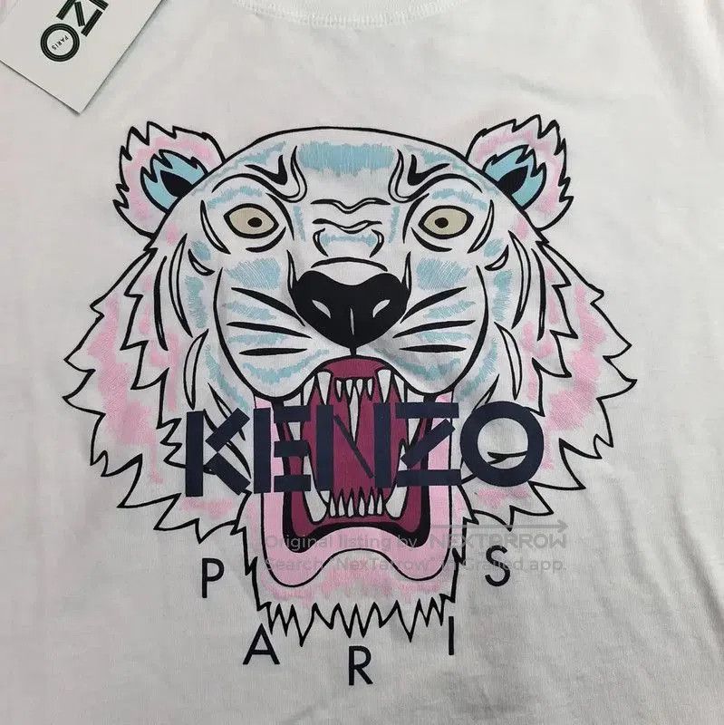 Kenzo KENZO Summer White Cotton Graphic Tee . Size S / US 4 / IT 40 - 4 Thumbnail
