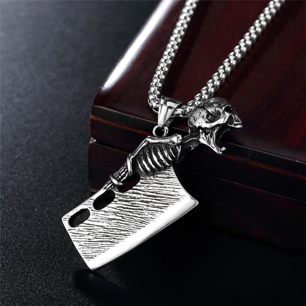 Other Gothic Skull Pendant Necklace Size ONE SIZE - 3 Thumbnail