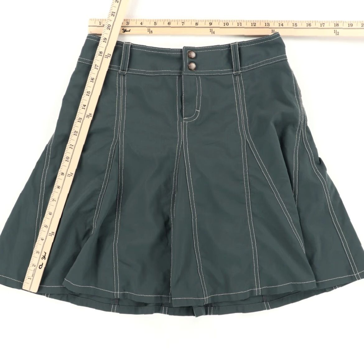 Athleta Athleta Golf Skort Gray Women's 4 A-Line Whatever Polyester Microfiber Shorts Casual 4 Womens Gray 90s Event Size 27" / US 4 / IT 40 - 3 Thumbnail