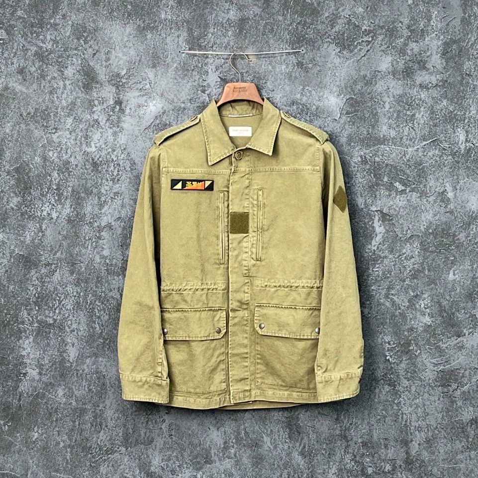 Saint Laurent Paris Saint Laurent Paris Military green large pocket casual jacket Size US M / EU 48-50 / 2 - 1 Thumbnail