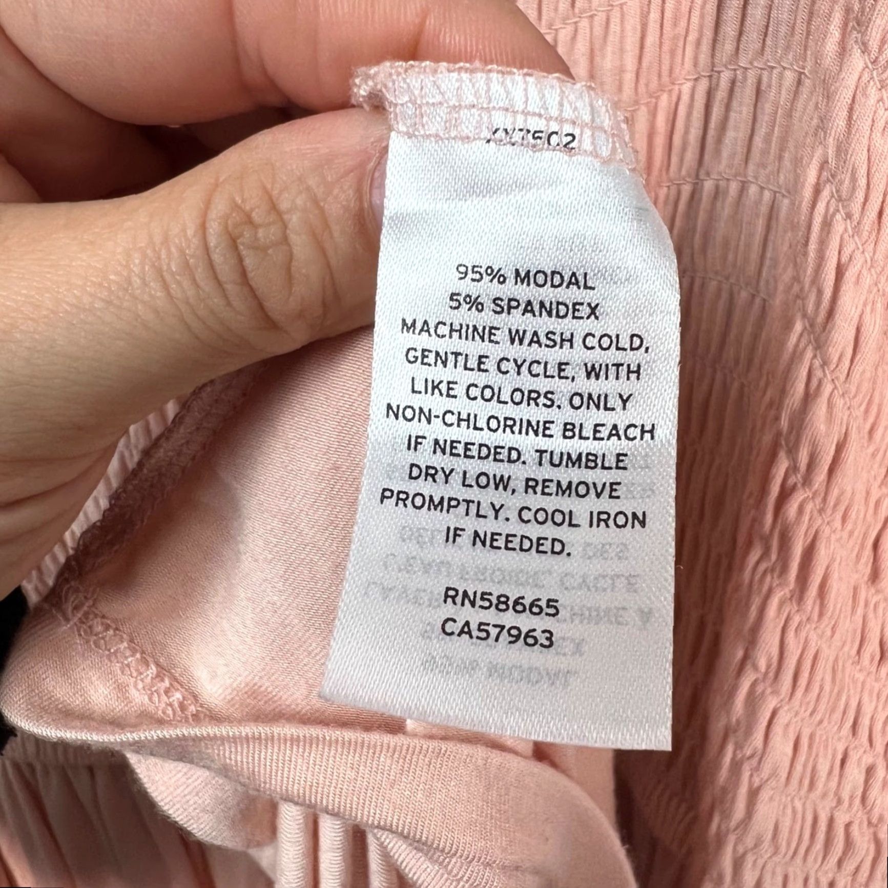 Nordstrom Nordstrom Womens XL Pink Smocked Maxi Dress Flutter Sleeves Modal Blend Shirt? Size XL / US 12-14 / IT 48-50 - 4 Thumbnail