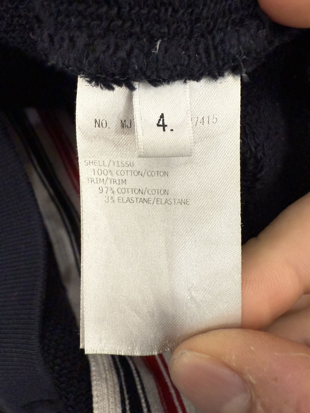 Thom Browne Thom Browne Navy Stripe Hoodie Size US L / EU 52-54 / 3 - 9 Thumbnail