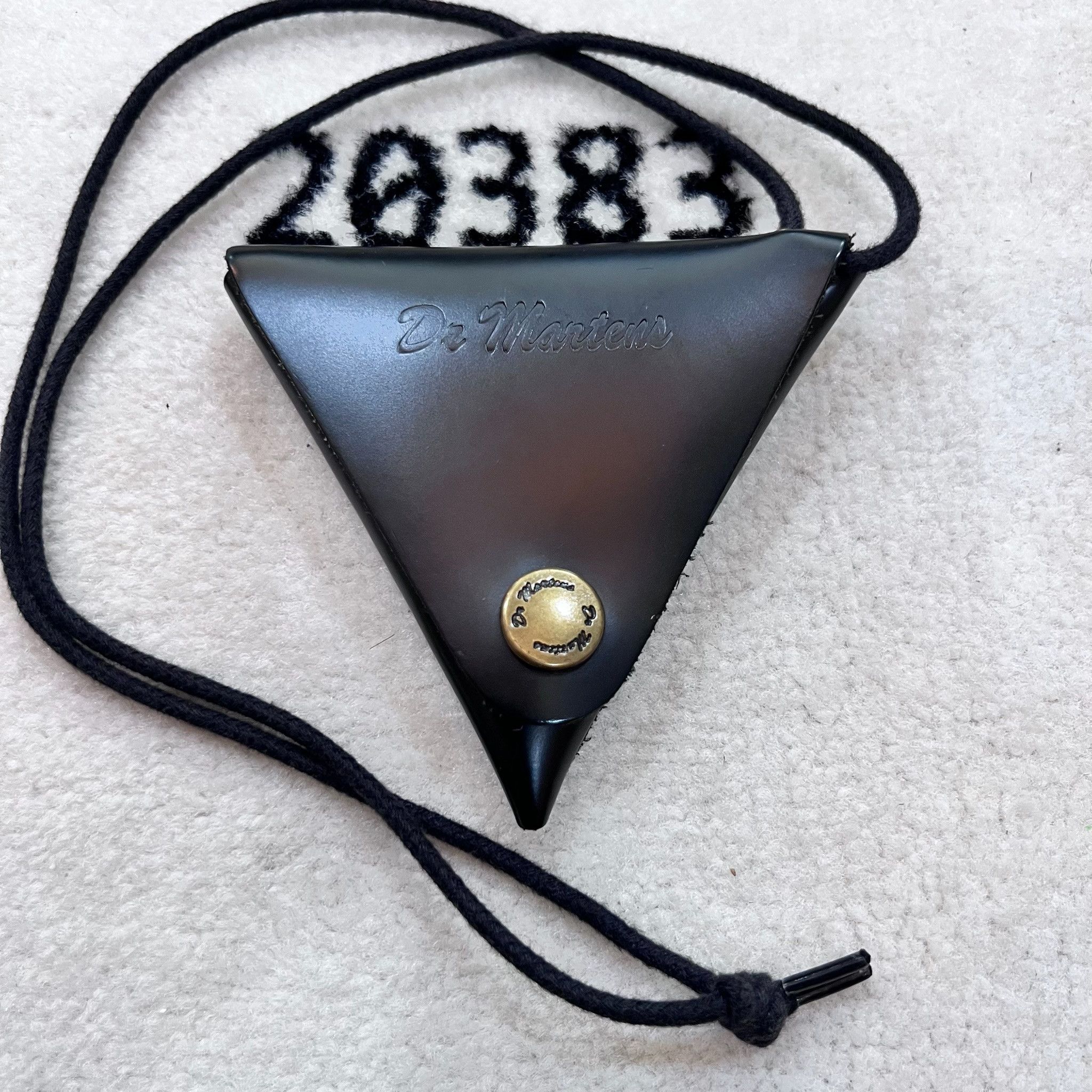 Dr. Martens Rare! Dr.Martens Triangular Leather Necklace Coin Pouch Size ONE SIZE - 5 Thumbnail