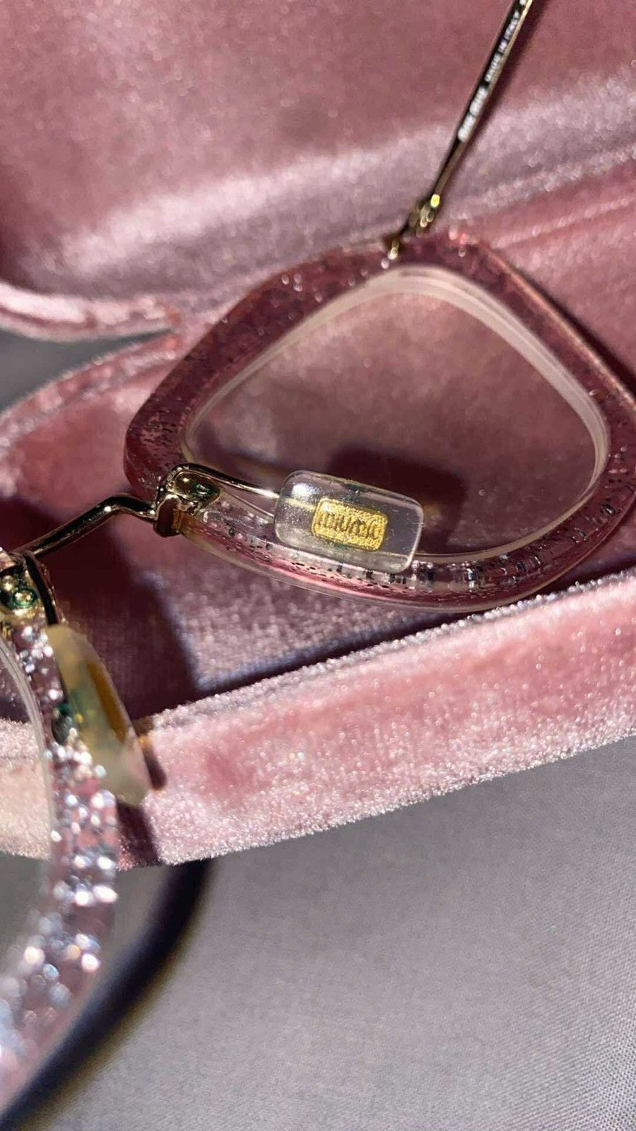 Miu Miu Miu miu pink glitter eyeglasses Size ONE SIZE - 5 Thumbnail