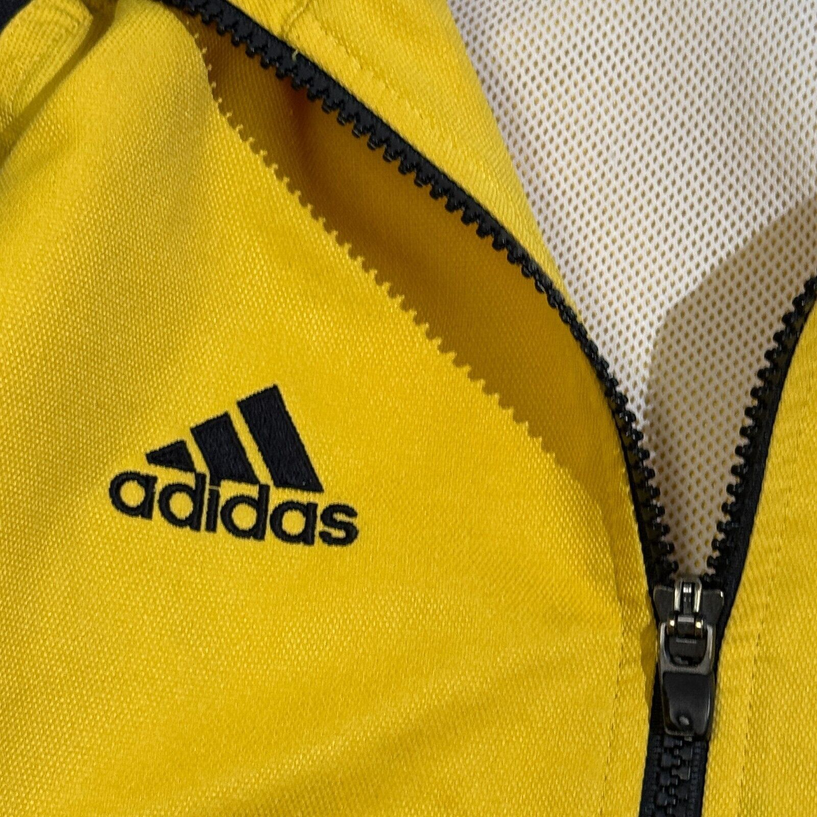 Adidas Adidas Unisex Yellow Polyester Jacket Size XXS Tracksuit Size US XXS / EU 40 - 7 Thumbnail