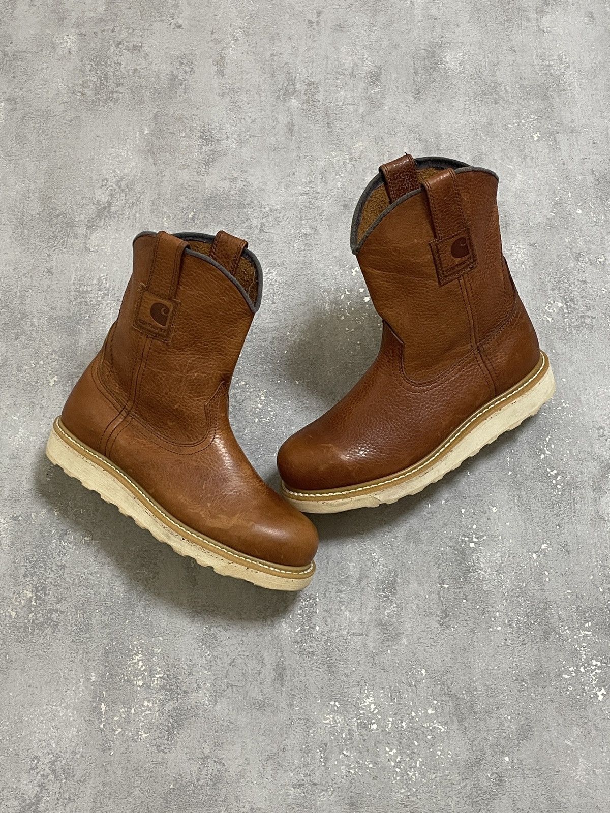Carhartt Carhartt Steel Toe Leather Work Boots Brown Size 41 Size US 8 / EU 41 - 1 Thumbnail