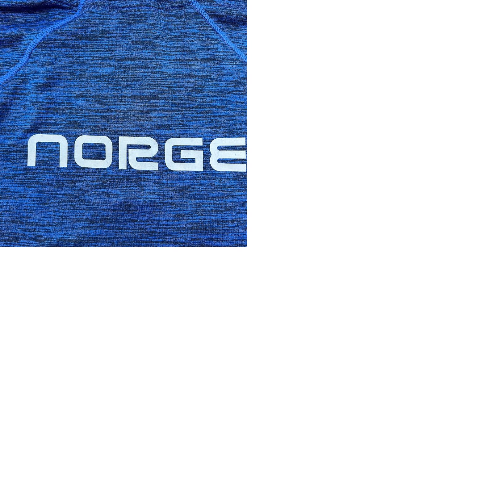 Layer 8 RUKKA Norway Team Mens Ski Top 1/4 Zip Base Layer Blue Hoodie Flag Shirt Size US M / EU 48-50 / 2 - 9 Thumbnail