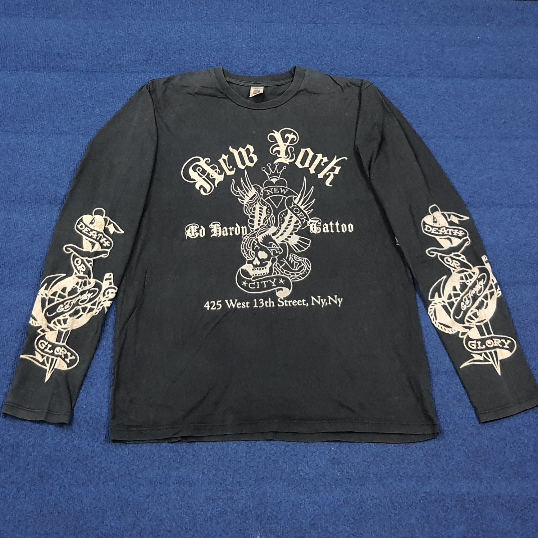 Ed Hardy × Japanese Brand Vintage Y2K Ed Hardy T Shirt Long Sleeve