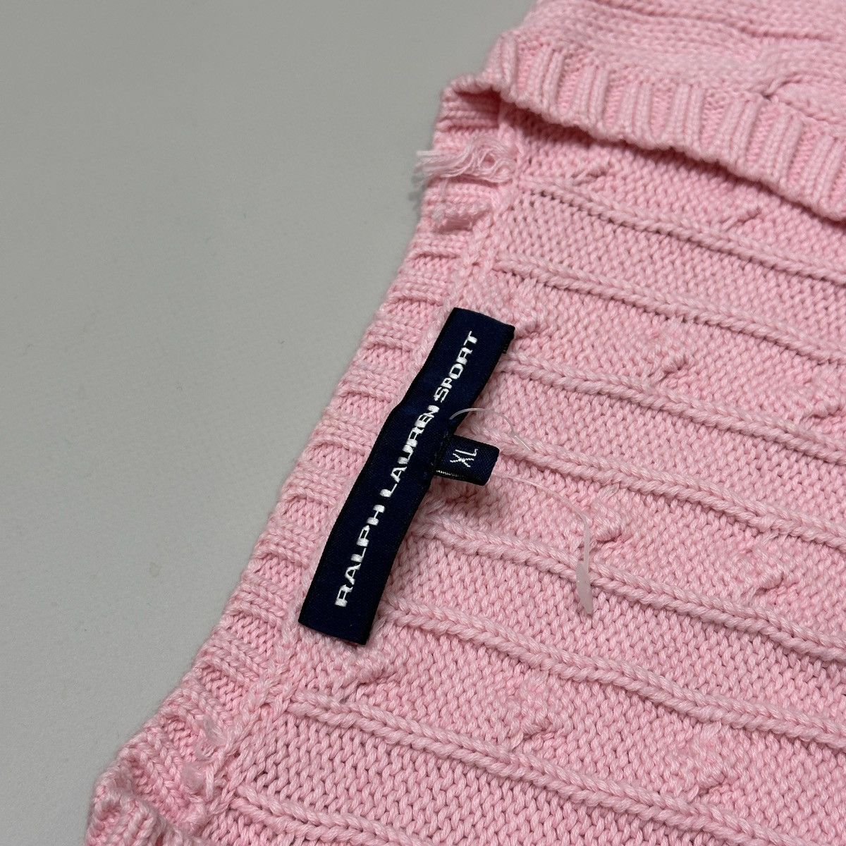 Polo Ralph Lauren Polo Ralph Lauren vintage pink cable knit sweater Size XL / US 12-14 / IT 48-50 - 5 Thumbnail