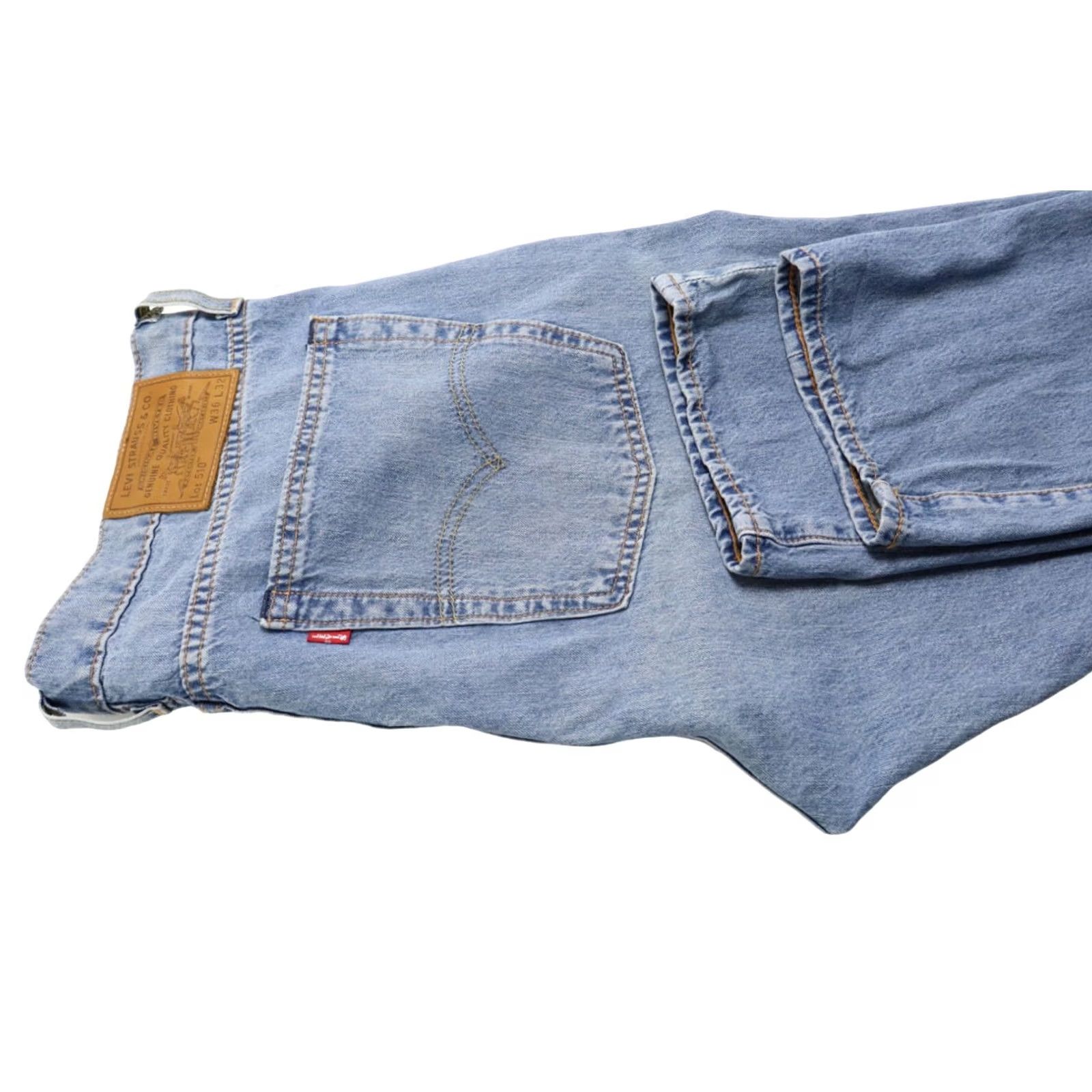 Levi's LEVI'S 510 Premium Big E Jeans Men's W36/L32 Skinny Fit Zip Fly Faded Blue Denim Size US 36 / EU 52 - 5 Thumbnail