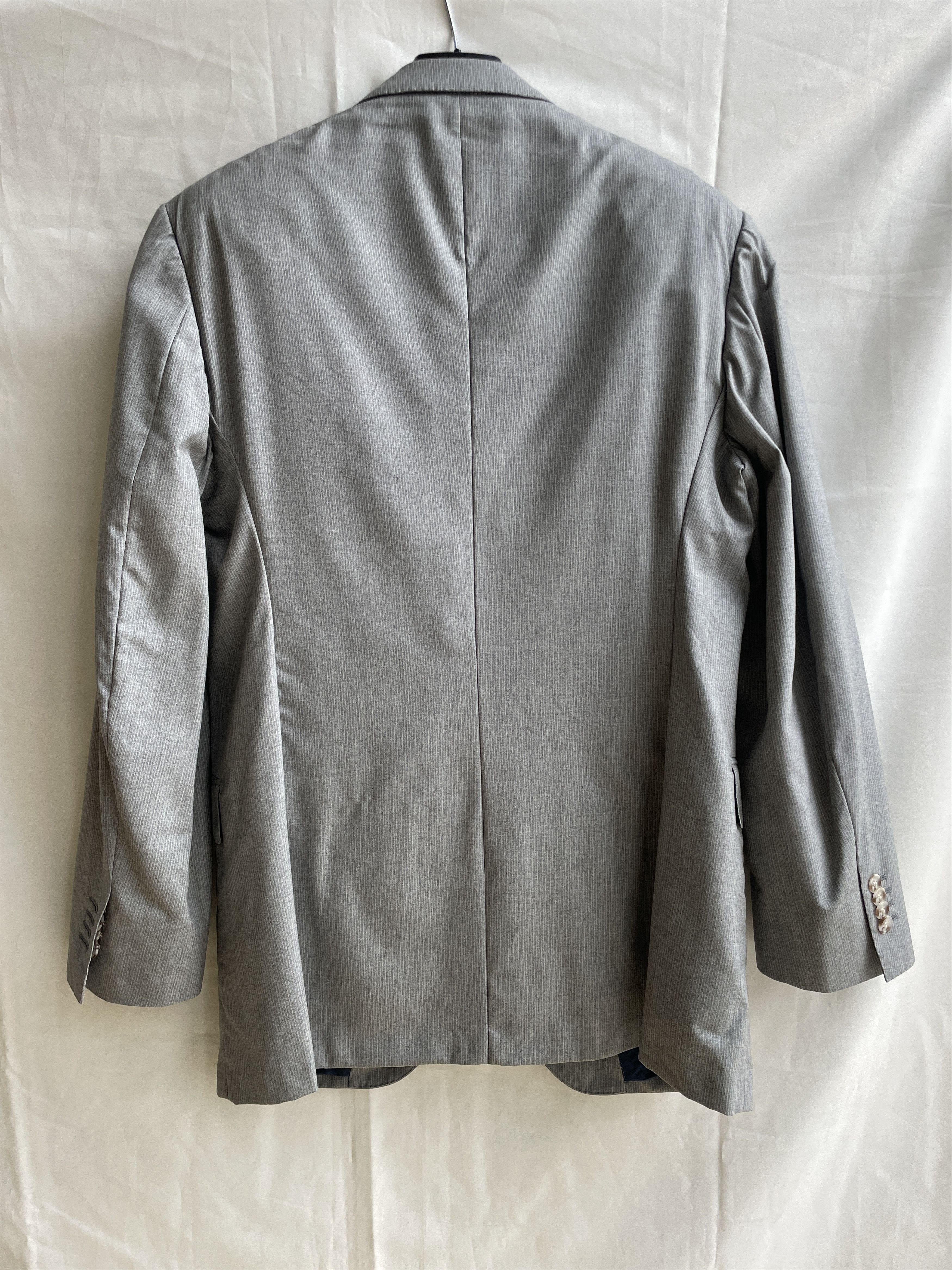 Suitsupply Suitsupply Unlined Pinstripe Gray Wool Blazer Size 42R - 2 Thumbnail