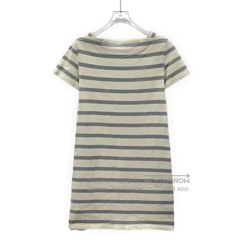 Hermes Hermes Color-block stripe print cotton round-neck short-sl Size XXS / US 00 / IT 34 - 2 Thumbnail