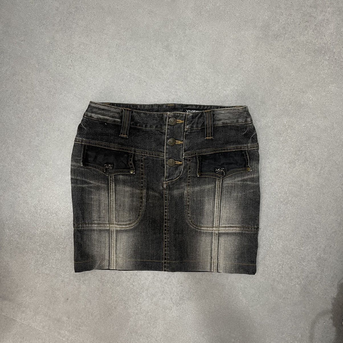 Vivienne Tam 2000s Vivienne Tam Dragon Logo Metal Miniskirt Size 25" / US 0 / IT 36 - 1 Thumbnail