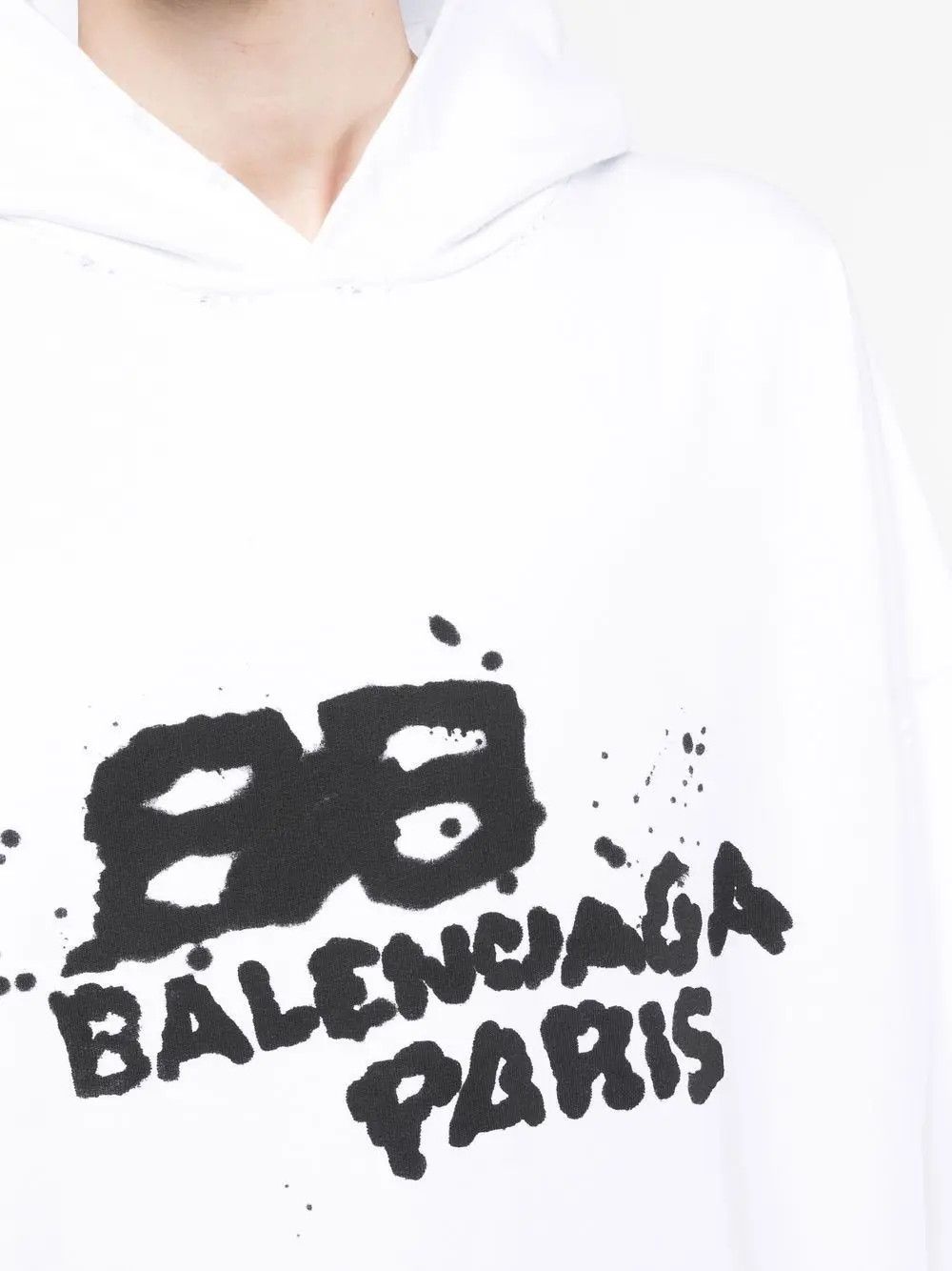 Balenciaga o1w1db11225 Hand-Drawn BB Icon Hoodie Large Fit Size US XS / EU 42 / 0 - 5 Thumbnail