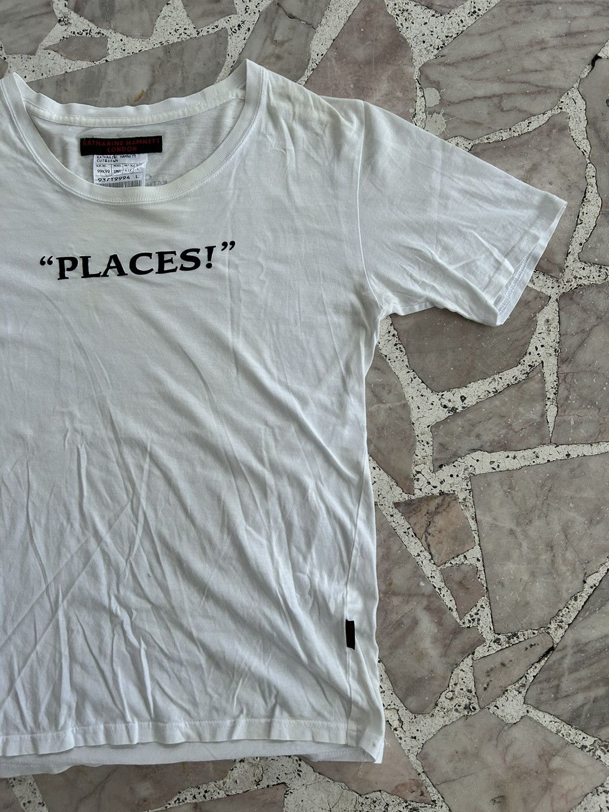 Katharine Hamnett London Katharine Hammnet Places White Fronthit Tee Size XS / US 0-2 / IT 36-38 - 5 Thumbnail