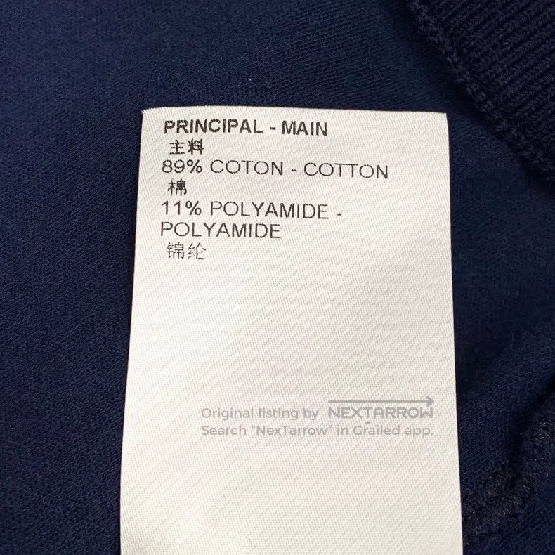 Louis Vuitton Louis Vuitton 22 navy zip logo print cotton crew neck long Size US S / EU 44-46 / 1 - 9 Thumbnail