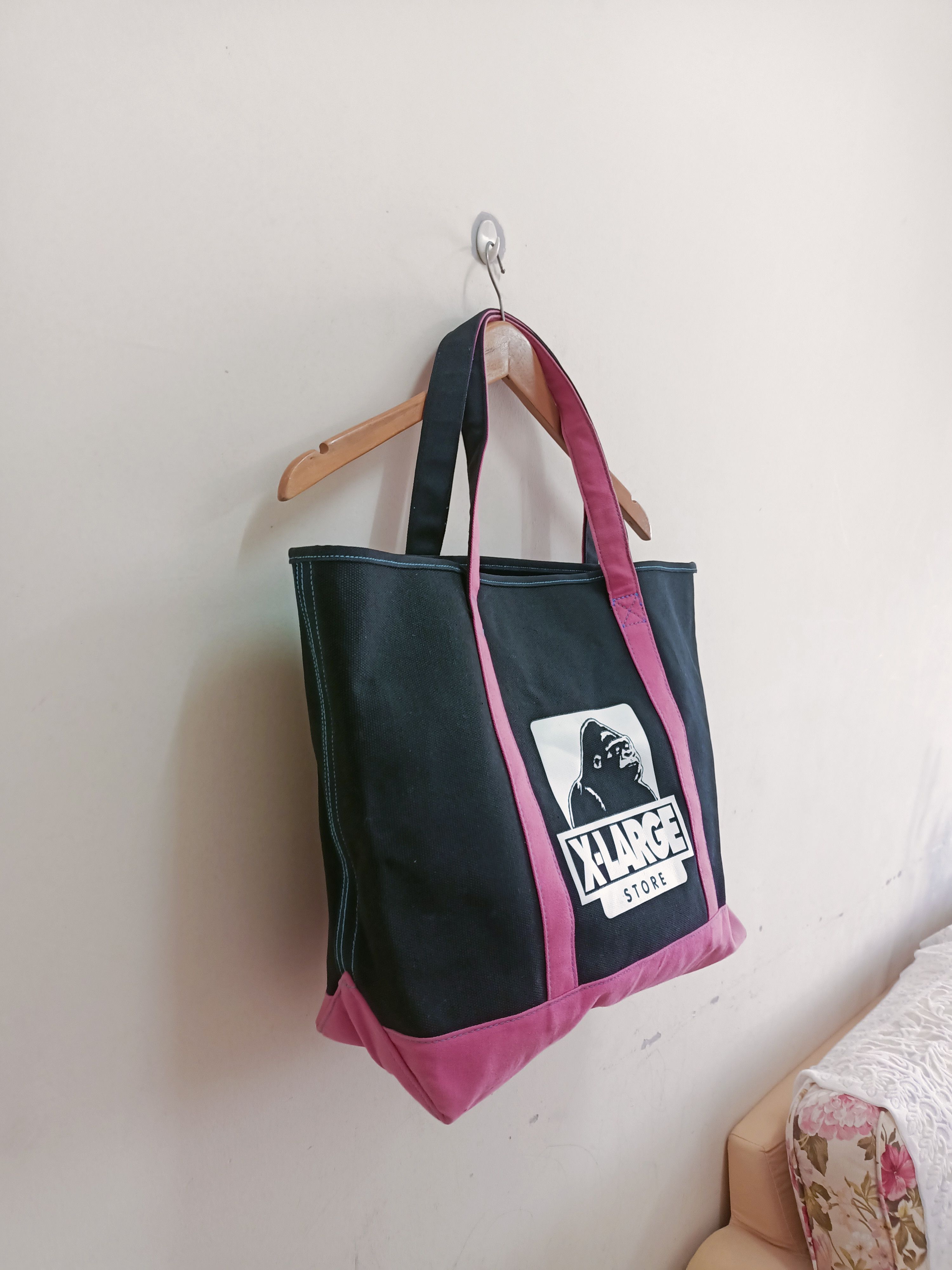 Japanese Brand X-Large Store hard canvas tote bag Size ONE SIZE - 4 Thumbnail