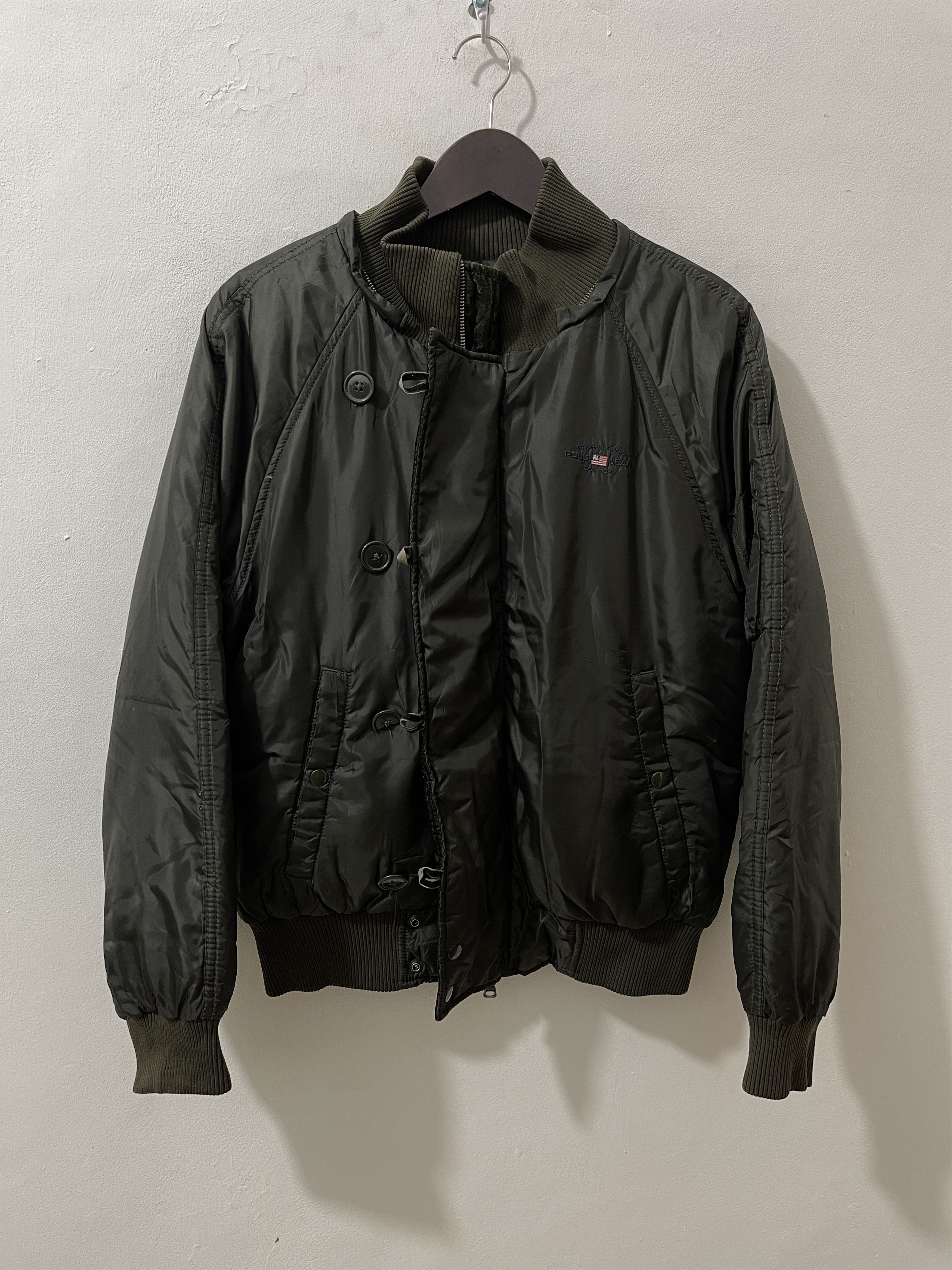 Vintage Vintage Ralph Lauren Military Down Puffer Jacket Size US L / EU 52-54 / 3 - 1 Thumbnail