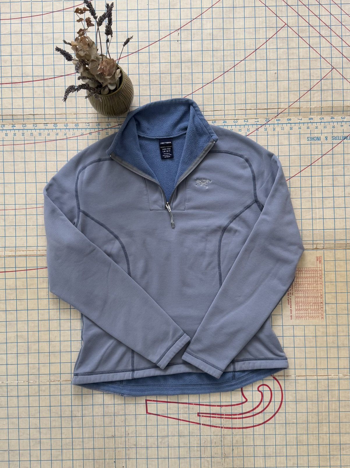 Arc'teryx × Vintage Arcteryx 1/4 Zip Fleece Light Blue Women’s Size Small Size L / US 10 / IT 46 - 5 Thumbnail