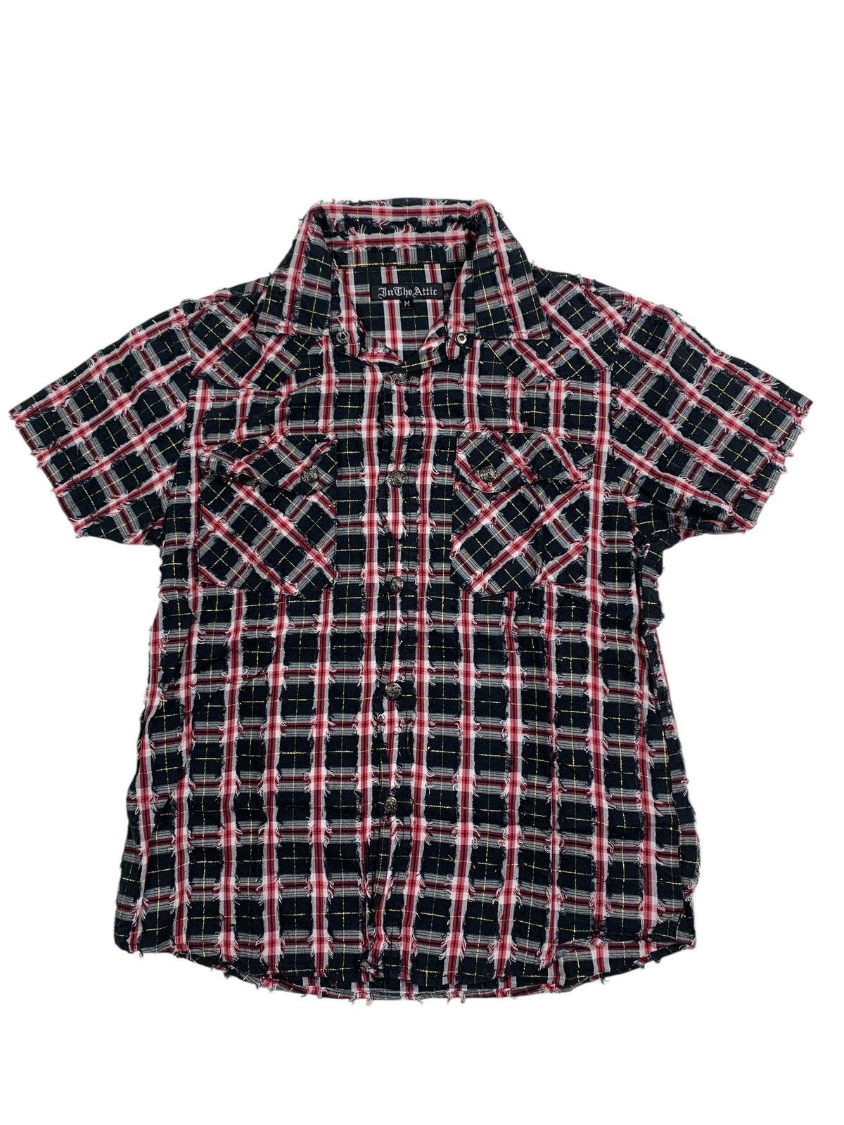 Japanese Brand 2000s In The Attic Punk Bondage Style Shirt Size US M / EU 48-50 / 2 - 1 Thumbnail