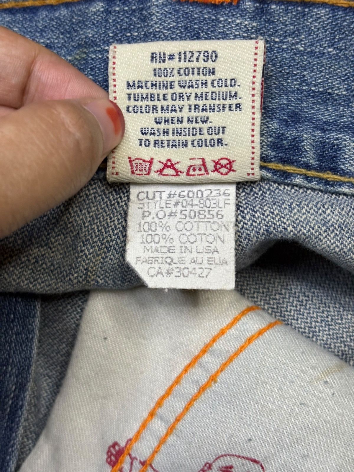 True Religion Vintage USA True Religion Joey Mud Wash Distress Flare Jeans Size US 35 - 12 Thumbnail