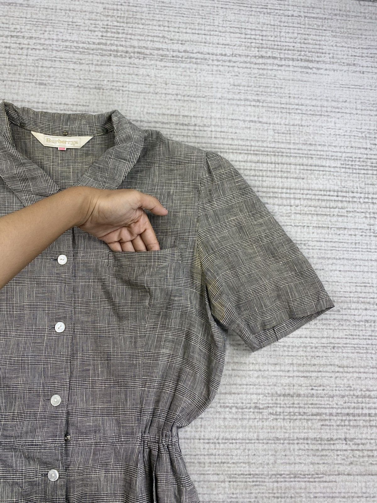 Burberry × Japanese Brand × Vintage Vintage Burberry Checked Full Button Stain Dress Size S / US 4 / IT 40 - 7 Thumbnail