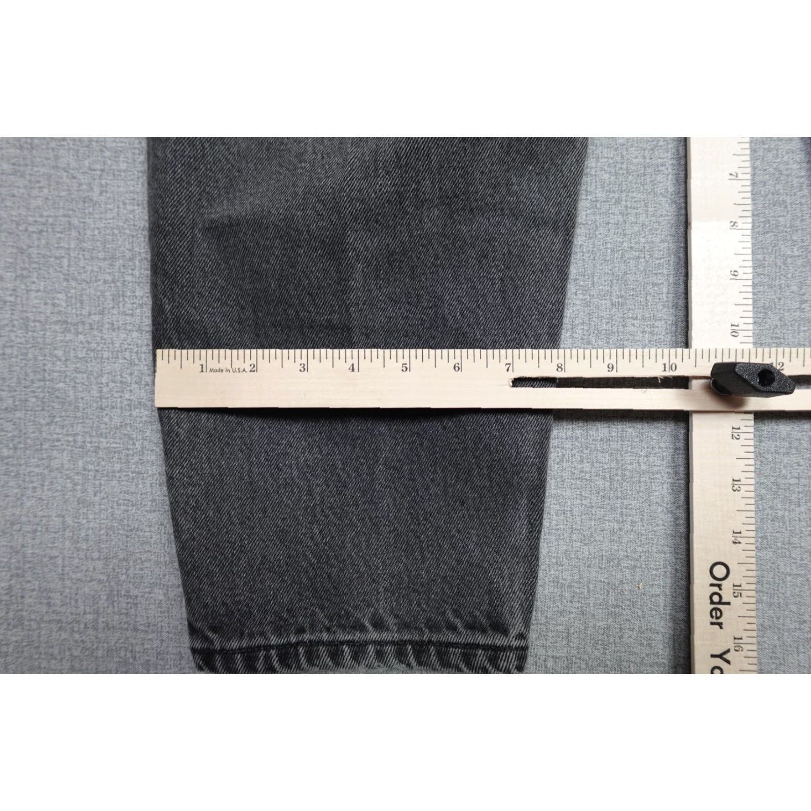 Levi's VINTAGE Levi's 560 Jeans Mens 34x30 Gray Charcoal Denim Orange Tab Baggy Relaxed Fit Tapered 5-Pocket Denim Jeans Mens Size US 34 / EU 50 - 6 Thumbnail