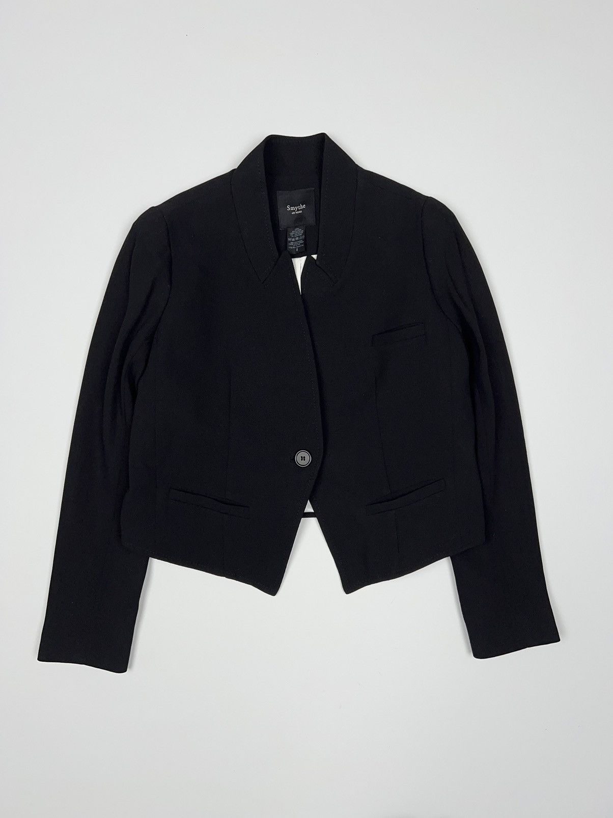 SMYTHE Smythe Crop Blazer Wool Women’s Jacket Canada Size M / US 6-8 / IT 42-44 - 2 Thumbnail