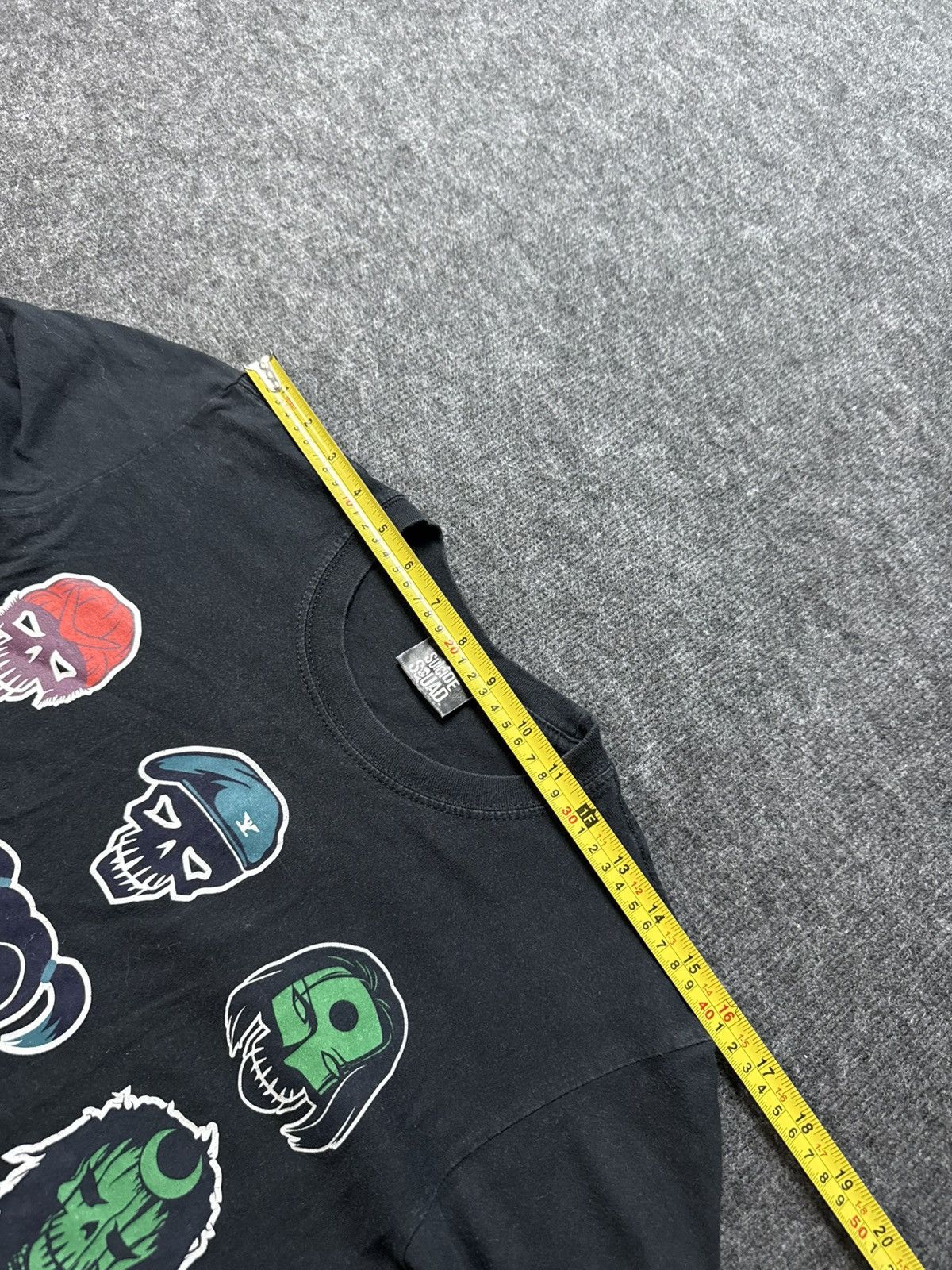 Vintage 2016 Suicide Squad Skull Grid Graphic T-Shirt Movie Tee Size US S / EU 44-46 / 1 - 18 Thumbnail