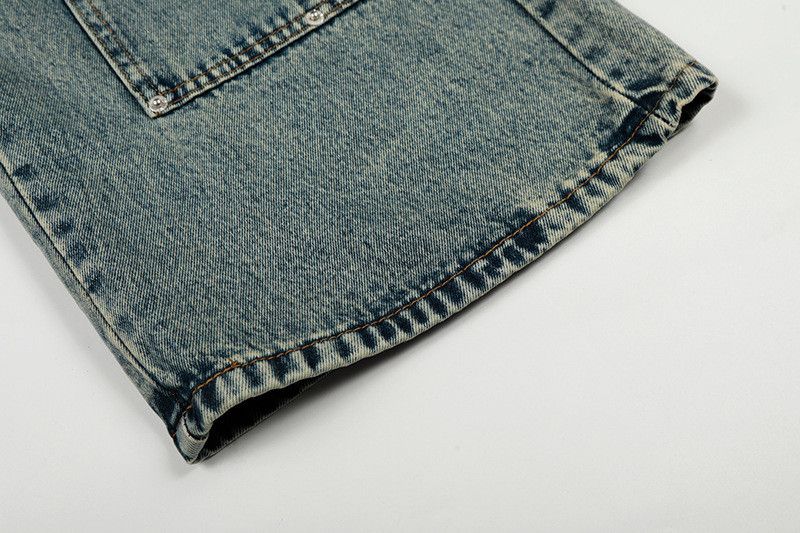 Vintage American retro Baggy straight leg cargo jeans Size US 32 / EU 48 - 6 Thumbnail